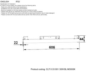 Трековый светодиодный магнитный светильник CLT 0.33 001 30W BL M3000K 48V чёрный Space Crystal Lux