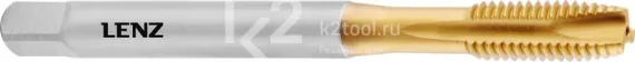Метчик машинный LENZ M2х0,4 мм, HSSE/TiN, DIN 371, арт. LZGM-0102