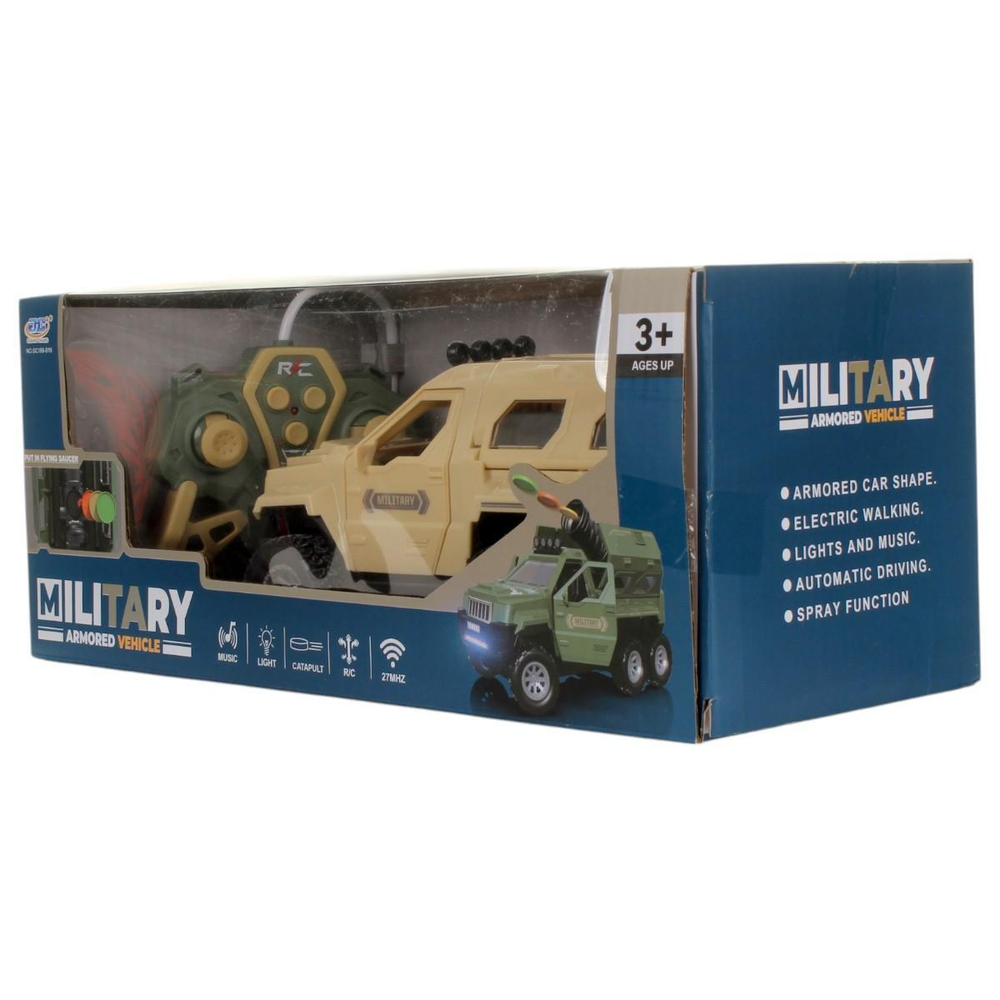 Машина Военная на РУ, коробка GC169-B19(包电)