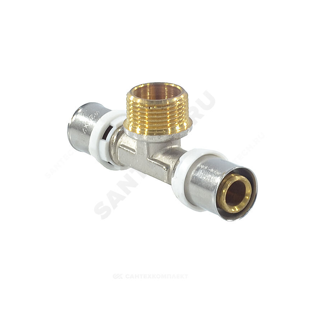 Тройник МП латунь пресс Дн 26х1/2"х26 НР ГОСТ 32415-2013 8012 Aquasfera 8012-04