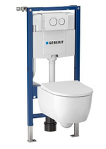 Комплект: инсталляция Geberit с подвесным унитазом и клавишей, 500.060.TC.I