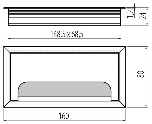 Лючок для пропуска проводов