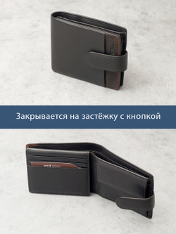 B123311R Castanho - Портмоне с RFID защитой MP
