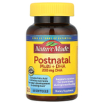 Nature Made, Postnatal Multi + DHA, 60 мягких таблеток
