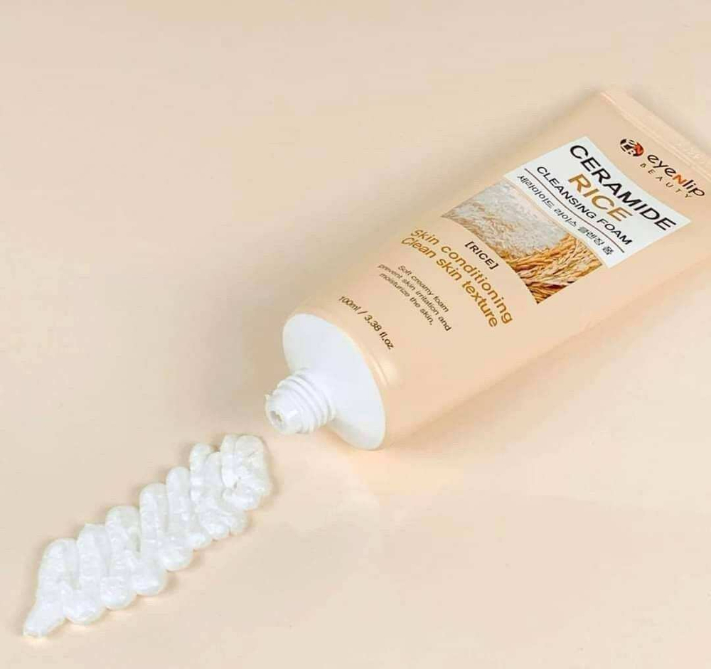 Пенка для умывания с керамидами и рисом Eyenlip Ceramide Rice Cleansing Foam