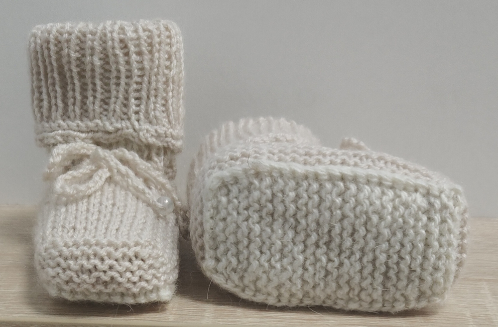 Пинетки детские бесшовные от 1-го года до 1,5 лет ручная работа