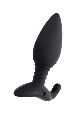 Анальная втулка LOVENSE Hush (S), силикон, черная, 12,1 см