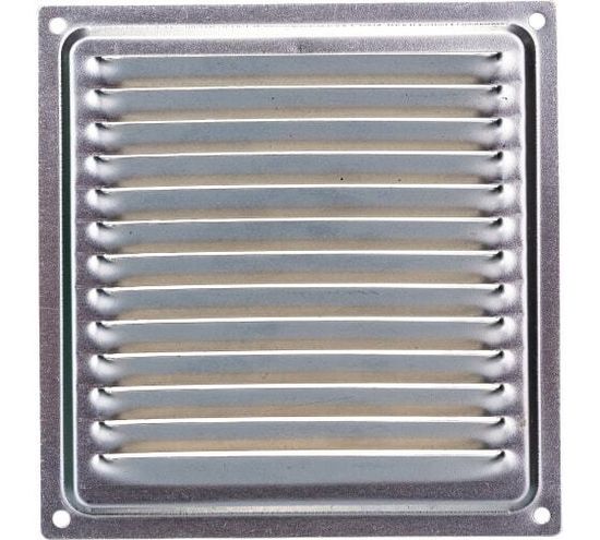 Решетка вентиляционная металл. с сеткой 150х150 некраш ВРС