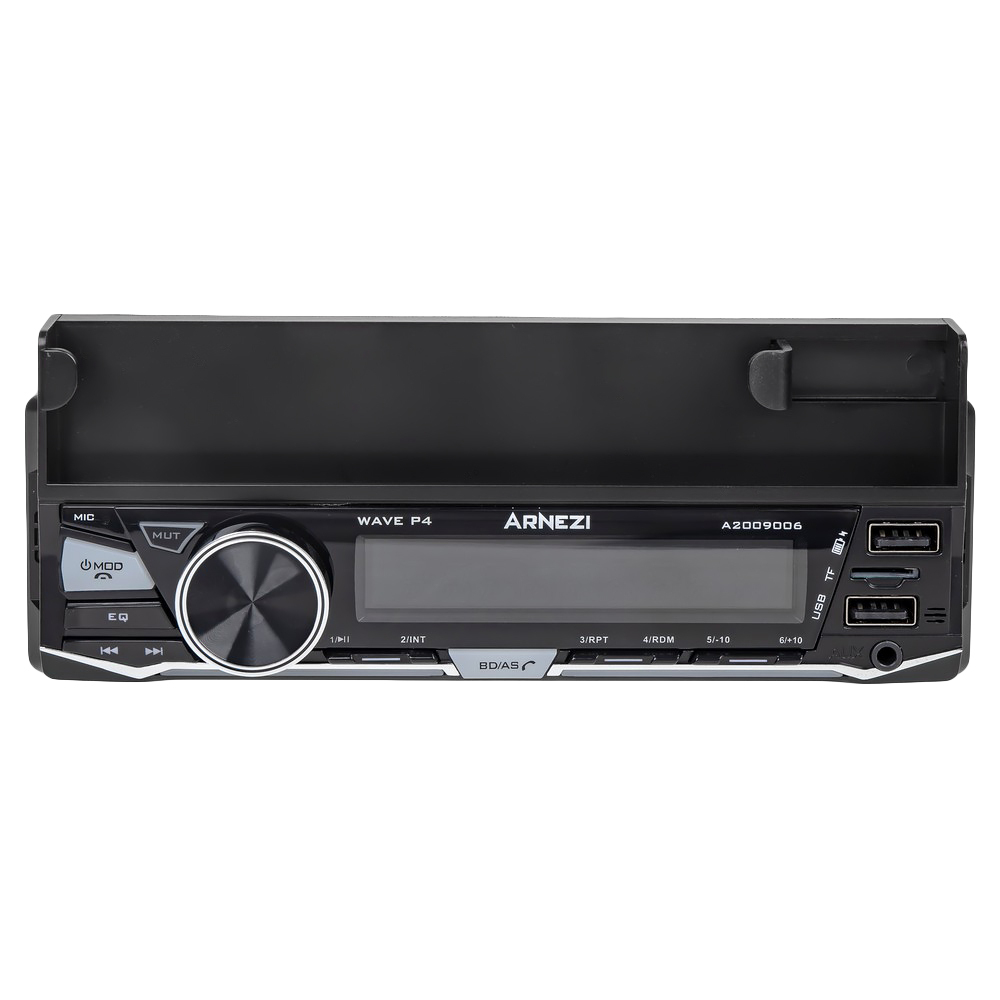Автомагнитола ARNEZI Wave P4 с держателем телефона, 4х25Вт (DSP, Bluetooth, FM, AUX, USB, TF) / A2009006