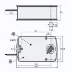Электропривод UCP UB-230-05 с возвратной пружиной