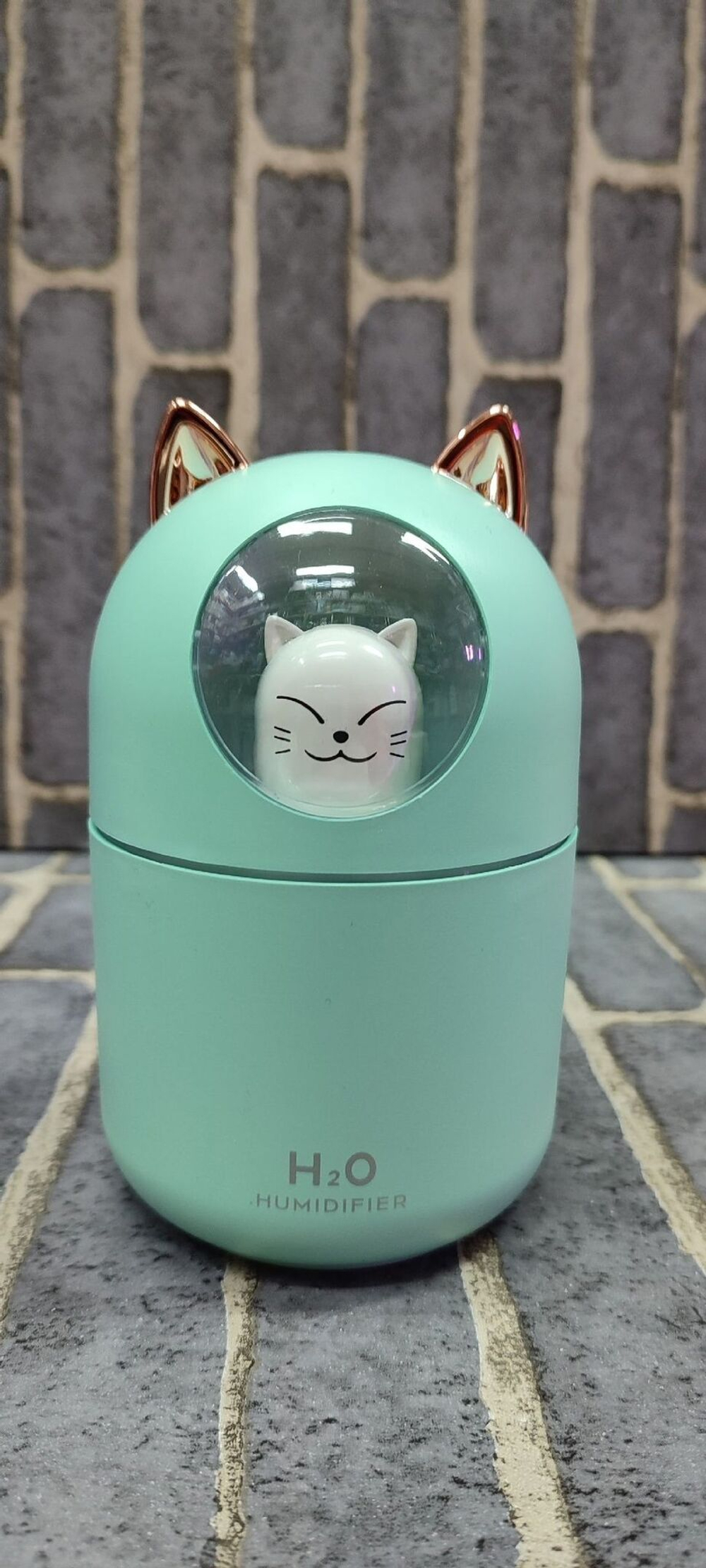 Увлажнитель воздуха для дома с подсветкой, цвет салатовый