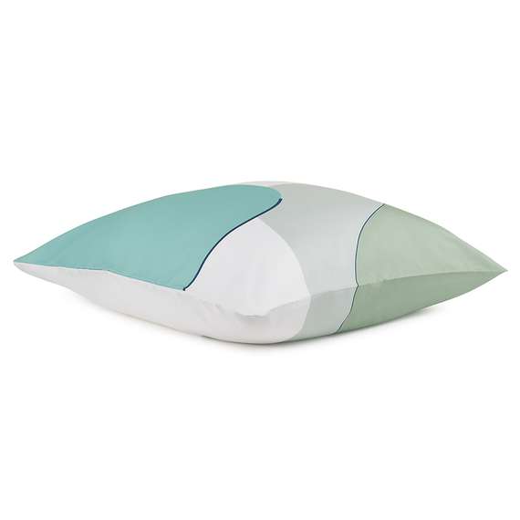 Набор из двух наволочек из сатина  мятного цвета с авторским принтом Freak Fruit, 70х70 см