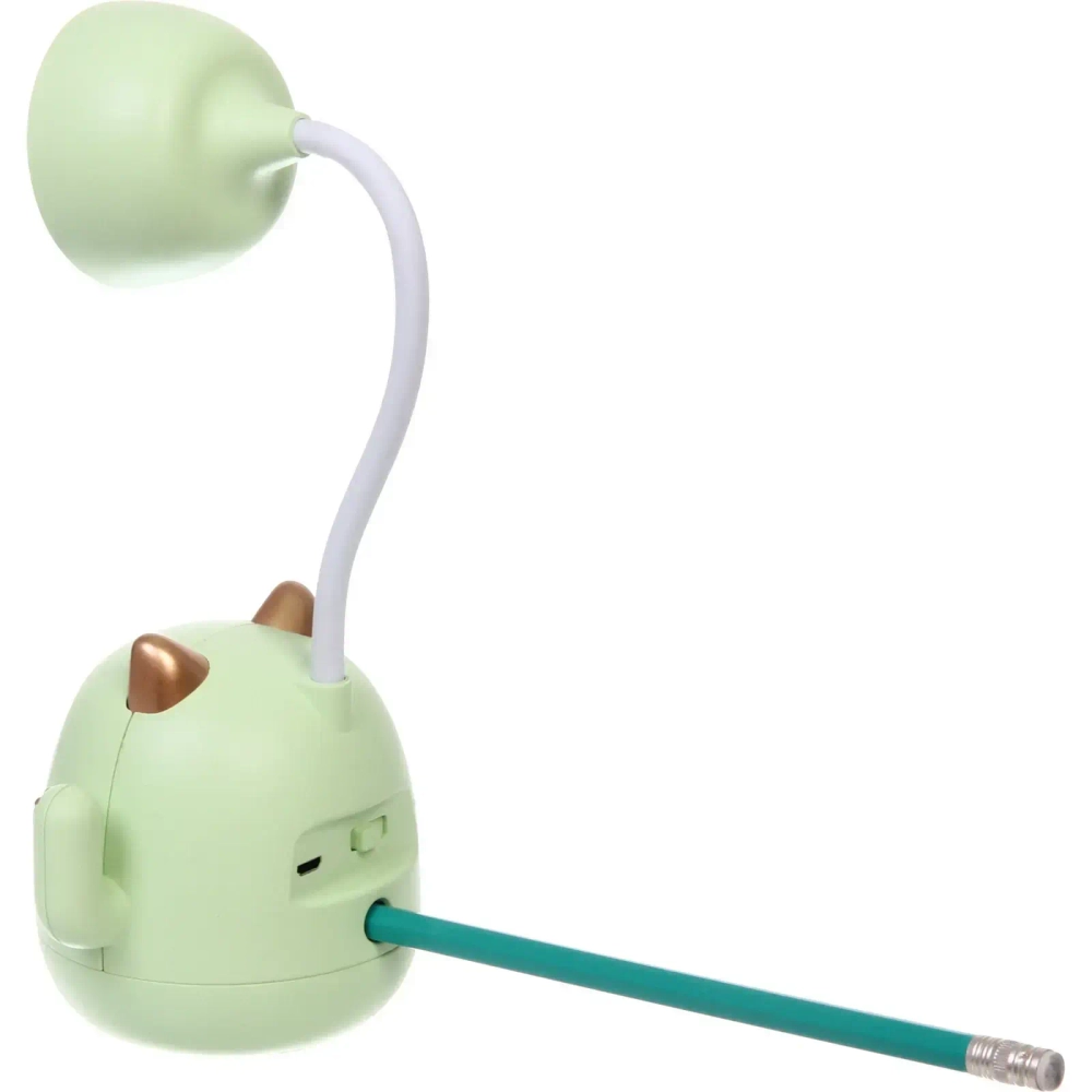 Настольная лампа «Sweet - Котёнок» 9*22.5 см LED, USB 3w 5v, Зеленый