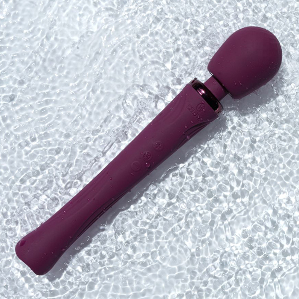 Фиолетовый вибратор-вонд 30,7см Selove Vela Wand Vibrator Purple