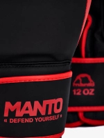 Боксёрские перчатки MANTO ESSENTIAL чёрно-красные