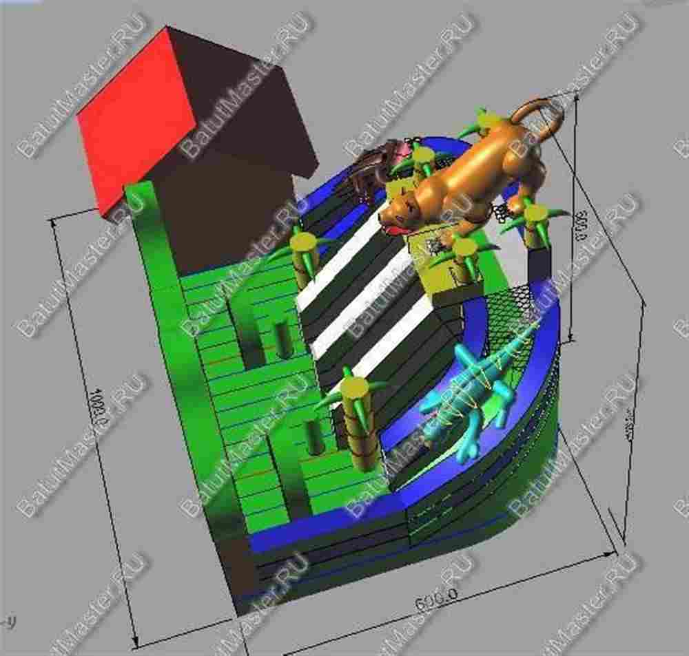 Коммерческий надувной батут "Килиманджаро"