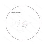 Оптический прицел Vector Optics 30мм SFP Continental X6 1-6x24i Hunting Fiber ( Сетка VET-FDR / с подсветкой )