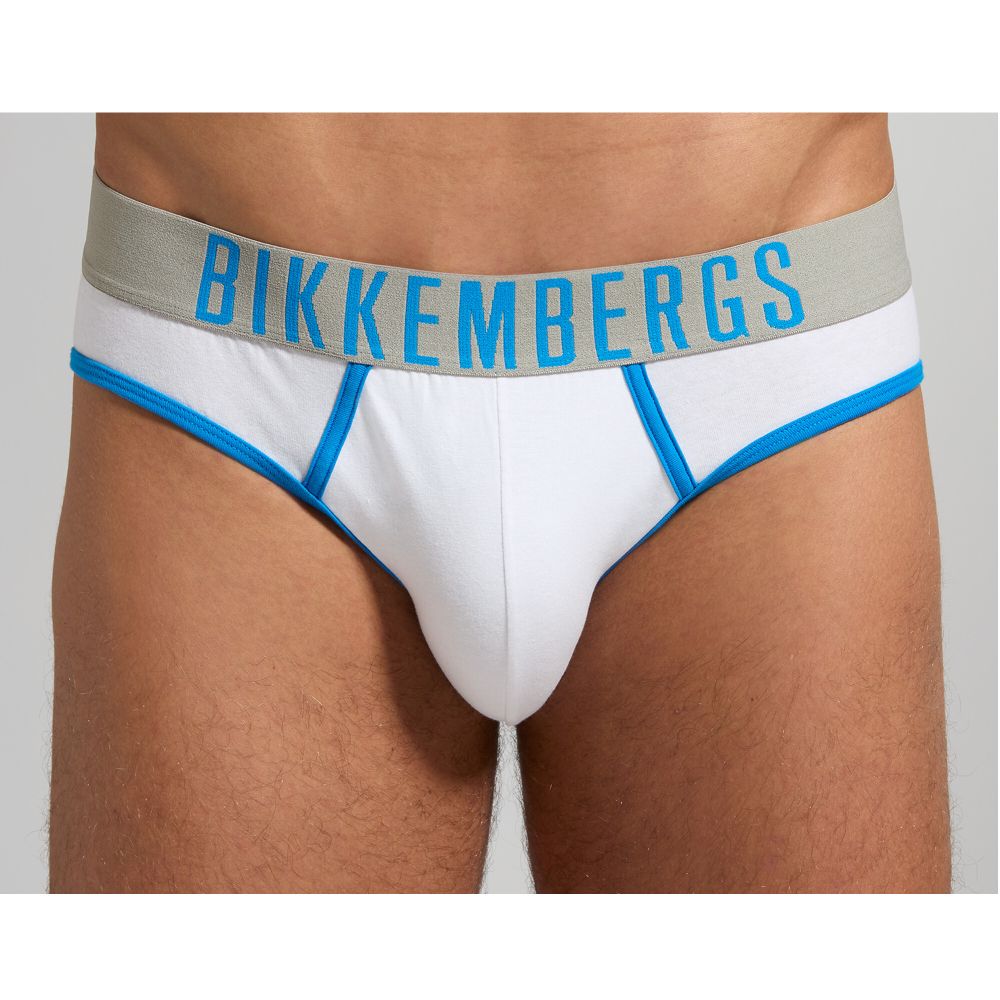 Мужские трусы брифы (черный,синий, белый) набор 3 в 1 Bikkembergs SPORTY BKK1USP12TR