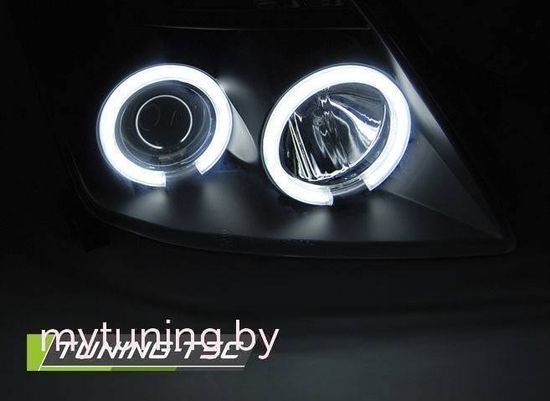 Передние фары Angel Eyes для Suzuki Swift II (05-10) CCFL Black