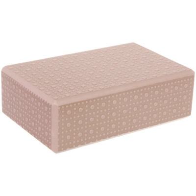 Блок для йоги «Релакс» 23*15*6 см, массажный EVA, персиковый