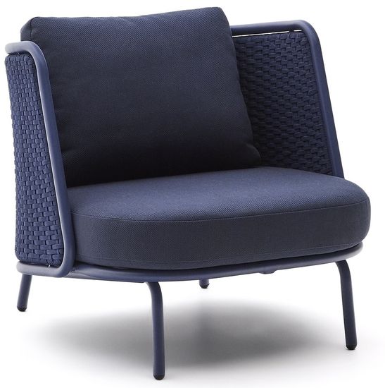 Уличное кресло Sedalis из алюминия и веревки синего цвета La Forma Испания 