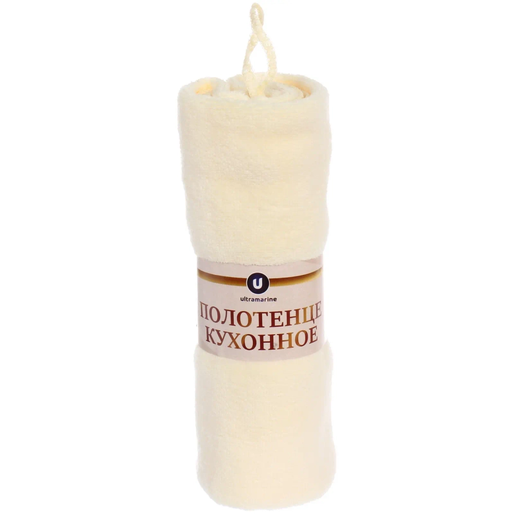 Полотенце кухонное «UNICO», 34*72 см, цвет кремовый, микрофибра 300 гр/м2