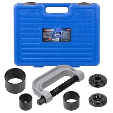 Набор инструментов для снятия и установки шаровых опор, подшипников и сайлентблоков, 7пр., в кейсе Forsage F-906T4