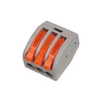 Клемма строительно-монтажная MaxConnect 3-х проводная 0,14-4 мм² с рычажком 50 шт