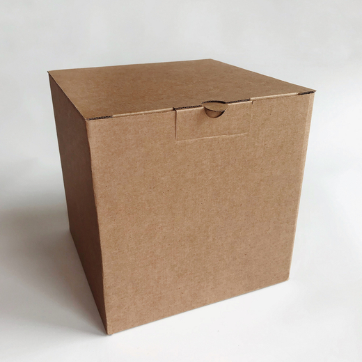 Коробка сундучок,  20 х 20 х 20 см, бурая