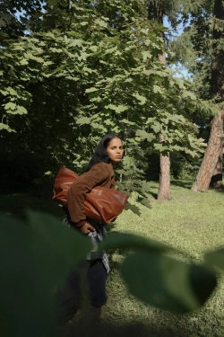 Тоут из кожи Weekender bag «Autumn Leaf»