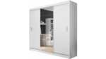 Шкаф-купе Ариадна Белый Фасадный 0101  260*60*220