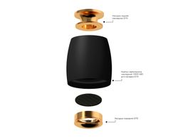 Ambrella Насадка передняя для корпуса светильника с диаметром отверстия D70mm MR16 Насадки 70mm N7012