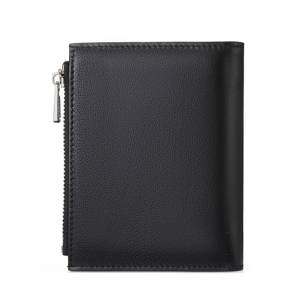 GOLF Top Grain Cow Leather, Genuine Leather Driver"s License Case, Card Holder, Wallet Small Men"s Black
