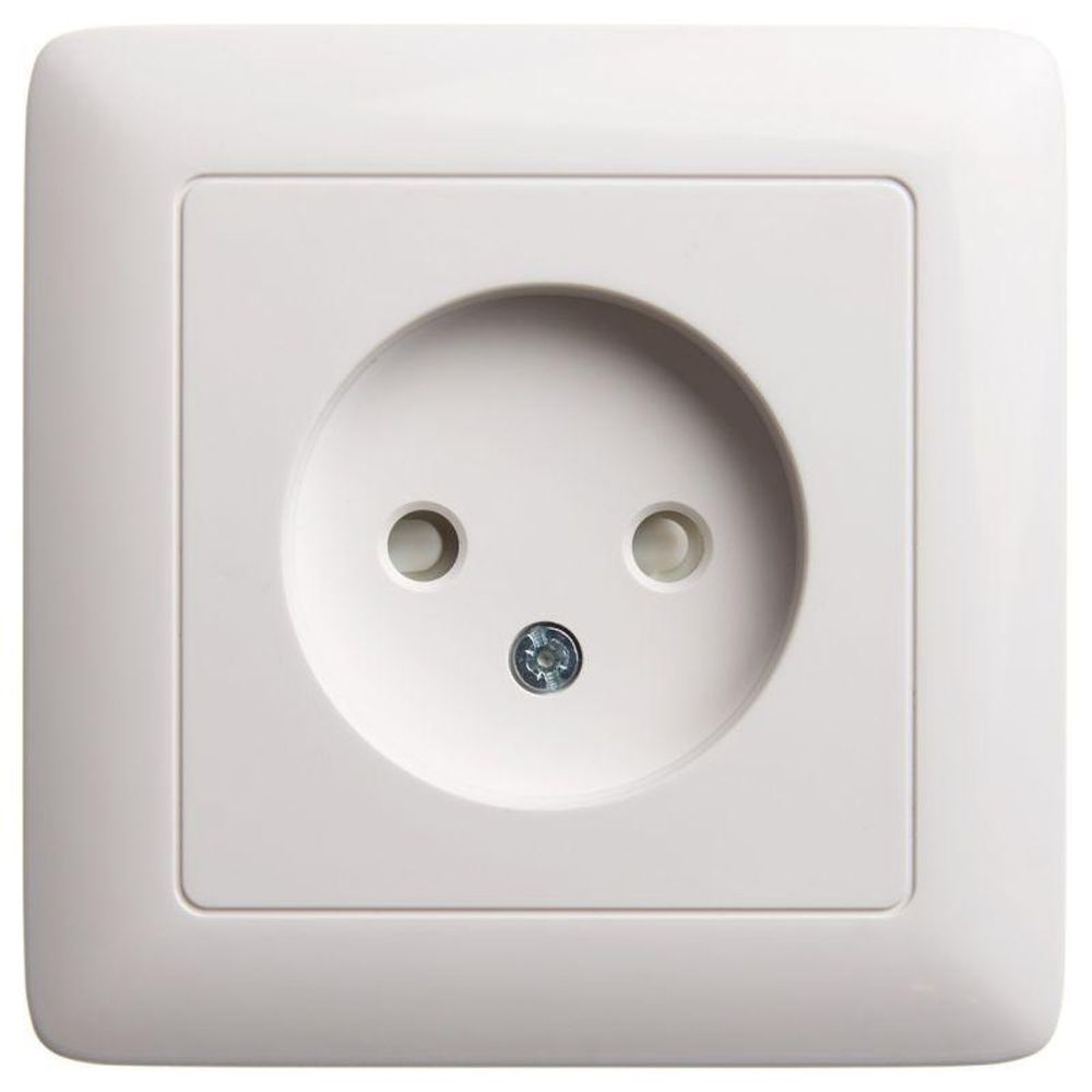 Розетка 1-м СП 1мод. Хит 10А IP20 250В без заземл. защ. шторки бел. SE RS10-135-B Розетка 1-м СП 1мод. Хит 10А IP20 250В без заземл. защ. шторки бел. SE RS10-135-B