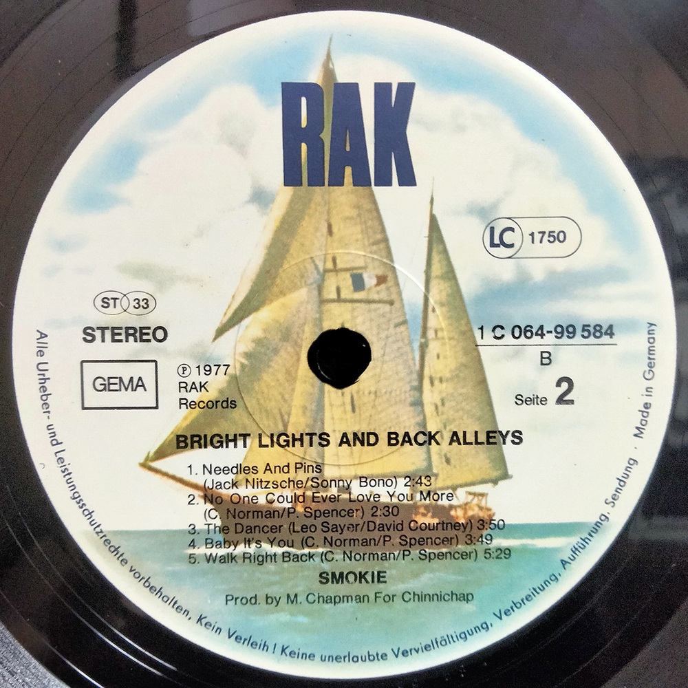Smokie / Bright Lights & Back Alleys (LP)