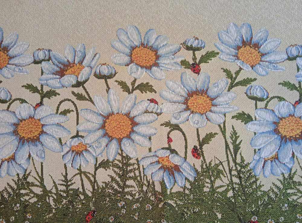 Гобеленовая столешница Ромашки 40х89