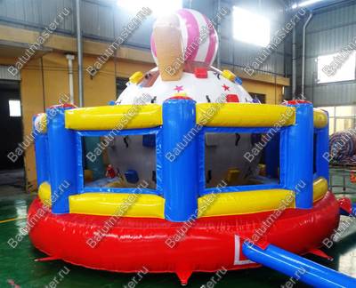 Надувной скалодром "Мороженое" 5*5*3,5 м