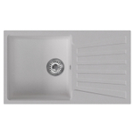 Мойка MIXLINE ML-GM20 с крылом  ультра-белая  (341) 830*480*190мм NEW (552005)
