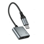 Hoco UPA34A цифровой аудио конвертер Type-C на два Type-C