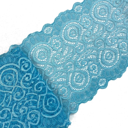 Кружево эластичное небесное 17 см