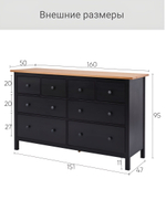 IKEA Комод TARVA 3 ящика, 79х95х39, белый, ТИРАНА (ТАРВА ИКЕА)