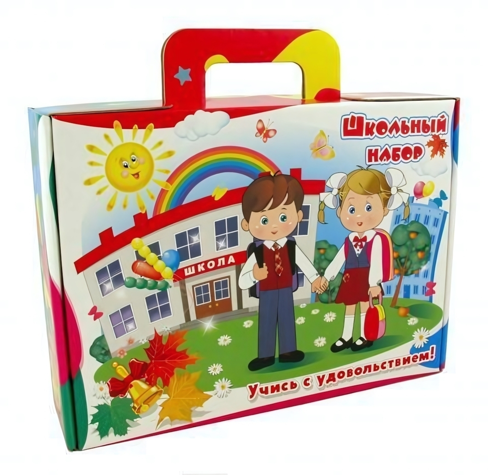 Коробка-раскраска для школьного набора 320х230х75 мм (Полиграф)