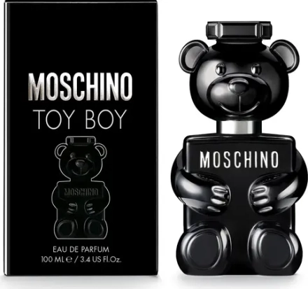 Мужская парфюмерная вода Moschino Toy Boy EDP 100 мл с нотами бергамота и мускатного ореха, сердца из дерева кашмирского и базы из янтаря