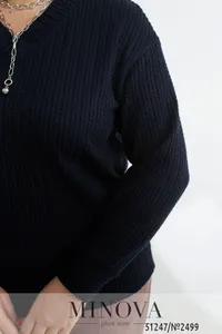 Свитер 2499-темно-синий Minova