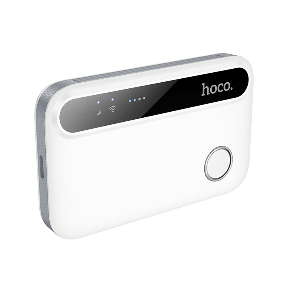 Карманный Wi-Fi роутер HOCO HI41 4G Lte точка доступа (белый)