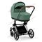 Коляска для новорожденных Cybex Priam IV Leaf Green шасси Chrome