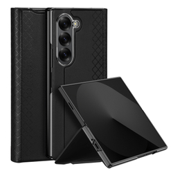 Чехол черного цвета с премиальной искусственной кожи от Dux Ducis для Samsung Galaxy Z Fold 6, серия Bril Series Case