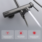 Душевая система Raglo R20.24.09, графит