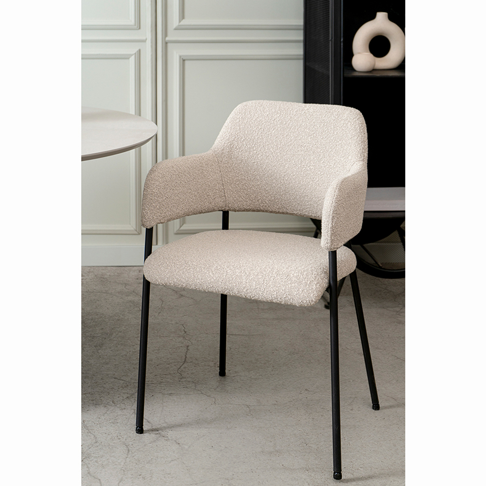 Стул wendy, букле, серый