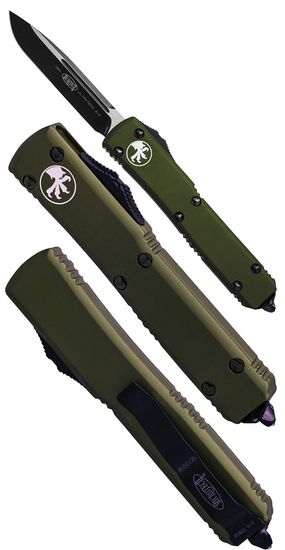 Автоматический нож Microtech Ultratech Satin 121-1OD c клинком из стали Böhler M390 Microclean®, рукоять алюминий